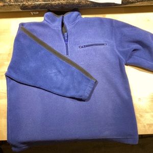 GAP — Collared dark blue quarter zip up.